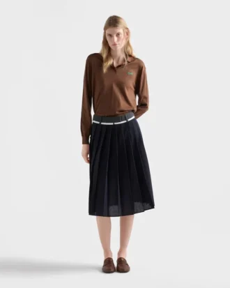 Jedwabna koszulka polo
