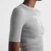 Jedwabny sweter z okrągłym dekoltem i logo Jedwabny sweter z okrągłym dekoltem i logo