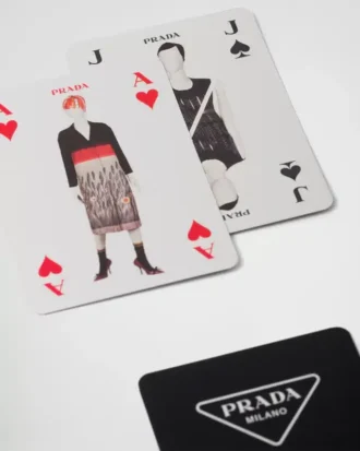Karty do gry w skórzanym etui