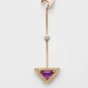 Kolczyki Eternal Gold Drop z żółtego złota z brylantami i ametystami Kolczyki Eternal Gold Drop z żółtego złota z brylantami i ametystami