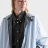Koszula z krótkim rękawem z tkaniny chambray Koszula z krótkim rękawem z tkaniny chambray