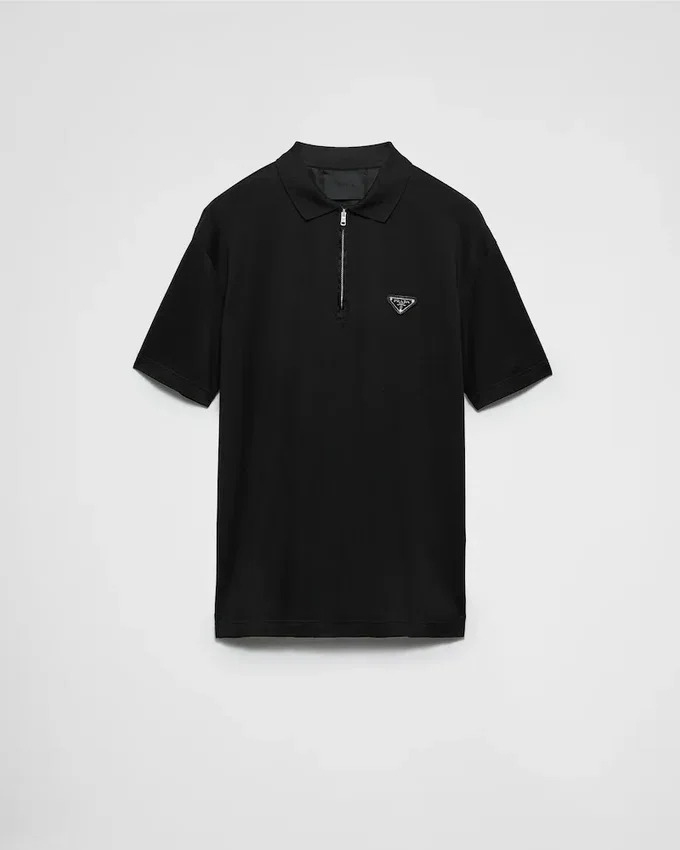 Koszulka polo Piqua z detalami z Re-Nylon Koszulka polo Piqua z detalami z Re-Nylon