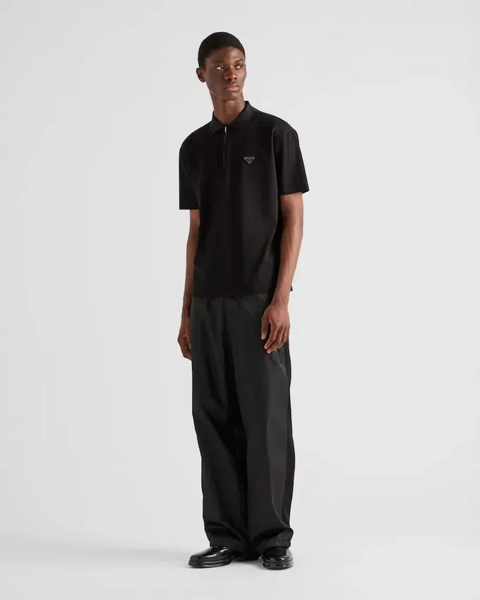 Koszulka polo Piqua z detalami z Re-Nylon Koszulka polo Piqua z detalami z Re-Nylon