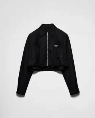 Krótka kurtka typu blouson z materiału Re-Nylon