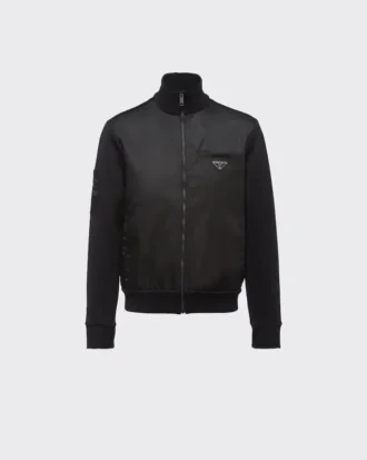 Kurtka polarowa z detalami z Re-Nylon