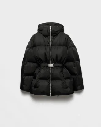 Kurtka puchowa z kapturem Re-Nylon
