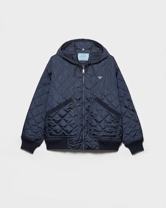 Kurtka typu blouson z kapturem z materiału Re-Nylon Kurtka typu blouson z kapturem z materiału Re-Nylon