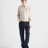 Kurtka typu blouson z tkaniny chambray Kurtka typu blouson z tkaniny chambray