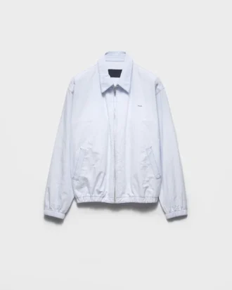 Kurtka typu bluzon z tkaniny chambray