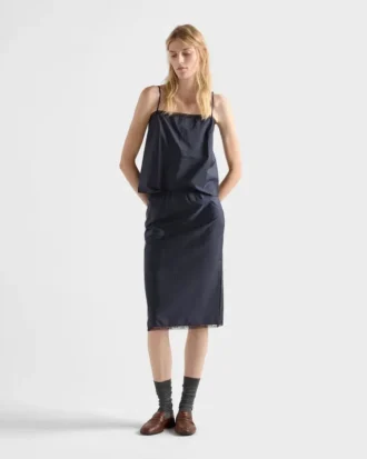 Lekka bluzka z materiału Re-Nylon