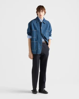 Lekka kurtka dżinsowa typu blouson
