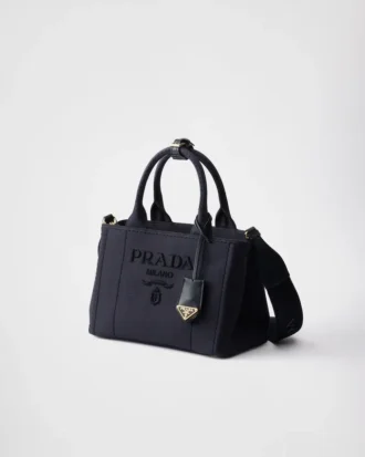 Mała bawełniana torba Prada Jardiniare