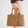 Mała bawełniana torba Prada Jardiniare