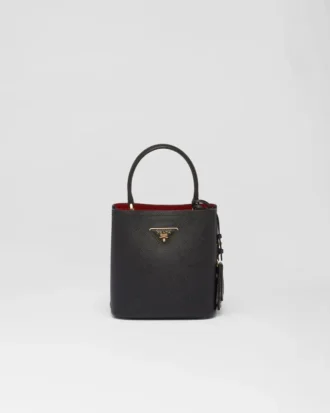Mała torebka Prada Panier z skóry Saffiano