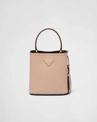Mała torebka Prada Panier z skóry Saffiano