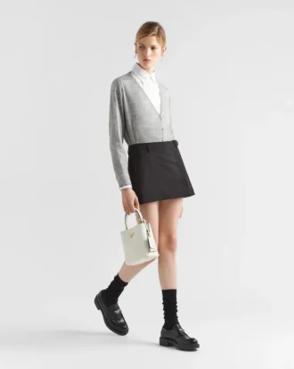 Mała torebka Prada Panier z skóry Saffiano Mała torebka Prada Panier z skóry Saffiano