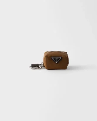 Mini-etui z Re-Nylonu i skóry