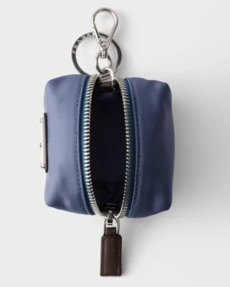 Mini-etui z Re-Nylonu i skóry