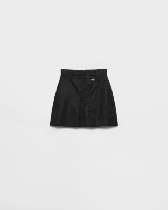 Mini spódniczka z materiału Re-Nylon