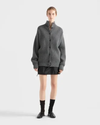 Mini spódniczka z materiału Re-Nylon