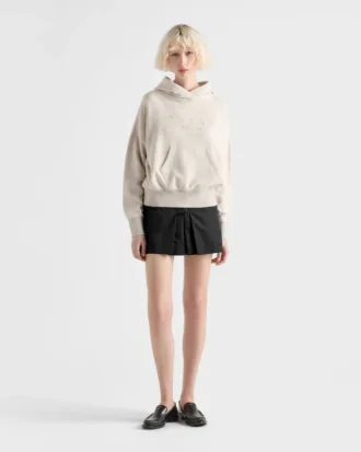 Mini spódniczka z materiału Re-Nylon