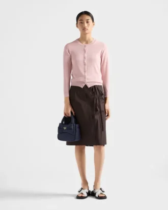 Mini wyściełana torba Re-Nylon z kokardką Mini wyściełana torba Re-Nylon z kokardką