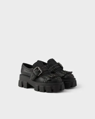 Monolith Studded Leather Loafers
