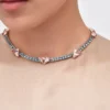 Naszyjnik Couleur Vivante – białe złoto z morganitem i akwamarynem Naszyjnik Couleur Vivante – białe złoto z morganitem i akwamarynem