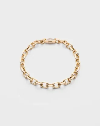 Naszyjnik Eternal Gold Chain z żółtego złota z brylantami Naszyjnik Eternal Gold Chain z żółtego złota z brylantami