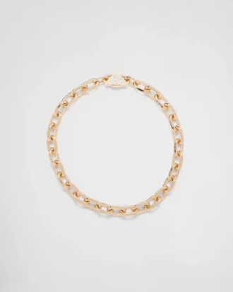 Naszyjnik Eternal Gold Chain z żółtego złota z brylantami Naszyjnik Eternal Gold Chain z żółtego złota z brylantami