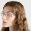 Okulary przeciwsłoneczne Prada z pokazu mody Okulary przeciwsłoneczne Prada z pokazu mody