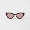 Okulary przeciwsłoneczne z logo Prada Okulary przeciwsłoneczne z logo Prada