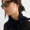 Okulary przeciwsłoneczne z logo Prada Okulary przeciwsłoneczne z logo Prada