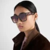 Okulary przeciwsłoneczne z logo Prada Okulary przeciwsłoneczne z logo Prada