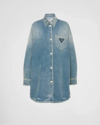 Oversizowa koszula z ekologicznego denimu
