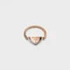 Pierścionek Eternal Gold Chain z różowego złota z diamentami Pierścionek Eternal Gold Chain z różowego złota z diamentami