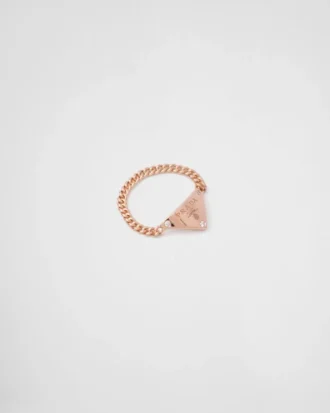 Pierścionek Eternal Gold Chain z różowego złota z diamentami Pierścionek Eternal Gold Chain z różowego złota z diamentami
