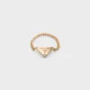 Pierścionek Eternal Gold Chain z żółtego złota z brylantami Pierścionek Eternal Gold Chain z żółtego złota z brylantami