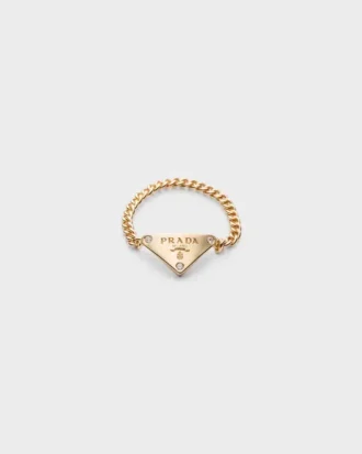 Pierścionek Eternal Gold Chain z żółtego złota z brylantami Pierścionek Eternal Gold Chain z żółtego złota z brylantami