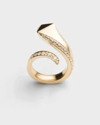 Pierścionek Eternal Gold Snake z żółtego złota i diamentów Pierścionek Eternal Gold Snake z żółtego złota i diamentów