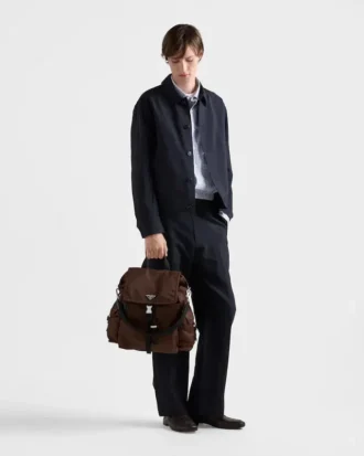 Plecak Prada Explore z materiału Re-Nylon i skóry