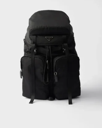 Plecak z materiału Re-Nylon i skóry Saffiano