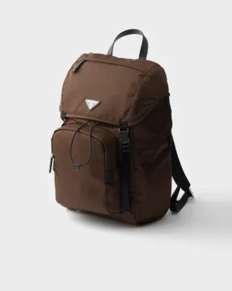 Plecak z materiału Re-Nylon i skóry Saffiano