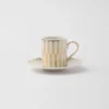 Porcelanowa filiżanka do kawy – paski Porcelanowa filiżanka do kawy – paski