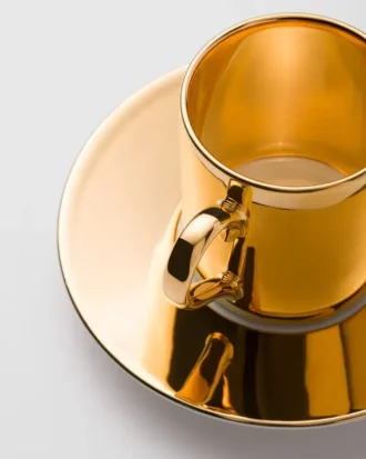 Porcelanowa filiżanka do kawy – Solid Gold