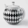 Porcelanowy czajniczek – szachownica Porcelanowy czajniczek – szachownica