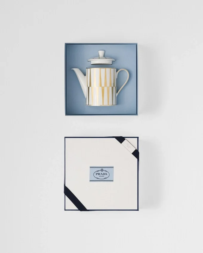 Porcelanowy dzbanek do kawy – paski Porcelanowy dzbanek do kawy – paski