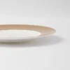 Porcelanowy talerz obiadowy – w kolorze złotym Porcelanowy talerz obiadowy – w kolorze złotym