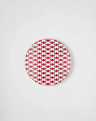 Porcelanowy talerz podkładowy – Vienna Red