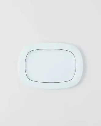Prostokątna porcelanowa taca – Celadon